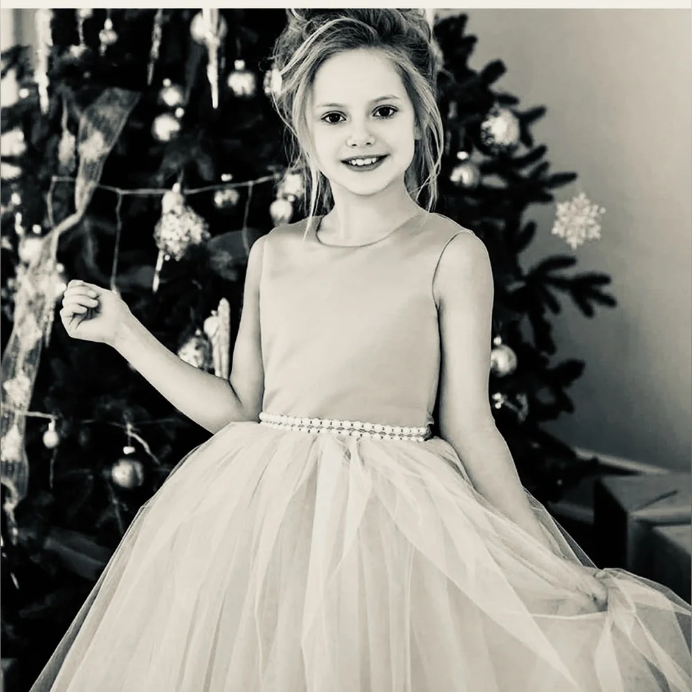 Flower Girl Dress Champagne Color - Picture 2 of 9